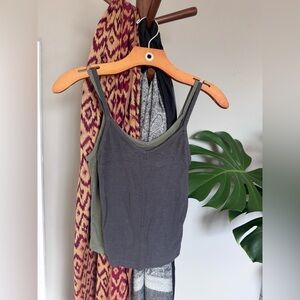American Eagle Outfitters Charcoal and Olive Camisole
